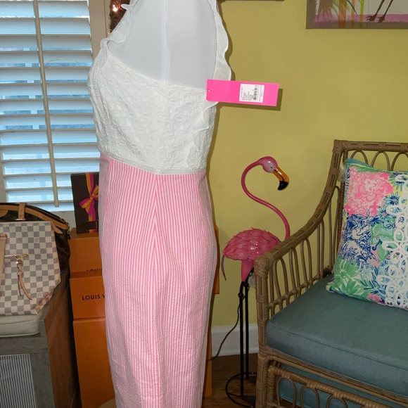 Lilly Pulitzer NWT Maya Shift Dress Pink Tropics Seersucker Size 00,0,2,12,16 - Picture 10 of 16